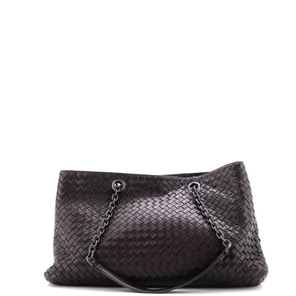 Bottega Veneta Double Chain Tote Intrecciato Nappa Large Brown - Picture 3 of 6